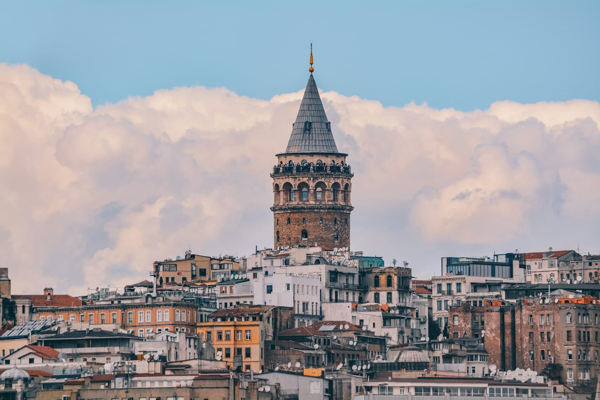 Galata Tower and surroundings in Istanbul